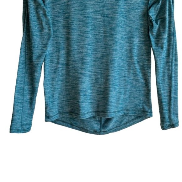 Lululemon Meant To Move Long Sleeve Size 4 Heathered Dark Uniform Blue Teal - Picture 5 of 11